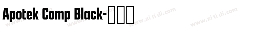 Apotek Comp Black字体转换